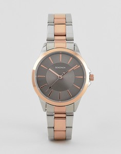 Наручные часы цвета розового золота Sekonda 2456-Коричневый