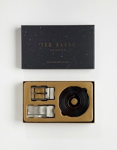 4-сторонний ремень в подарочной упаковке Ted Baker Burrgs-Черный