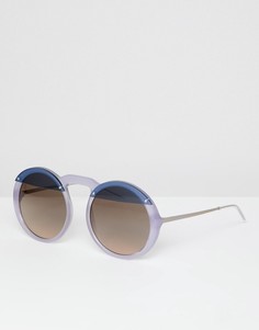 Круглые солнцезащитные очки Emporio Armani-Сиреневый