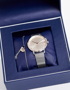 Подарочный набор с часами и браслетом Tommy Hilfiger-Золотой