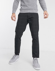 Серые брюки в клетку Esprit-Серый