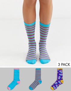 Подарочный набор с 3 парами бамбуковых носков Chelsea Peers-Мульти