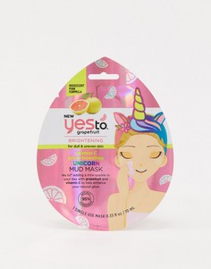Грязевая маска одноразового использования с экстрактом грейпфрута и витамином C Yes to - Unicorn-Бесцветный