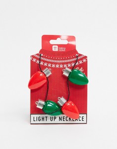Новогоднее ожерелье со светящимися лампочками Talking Tables-Мульти