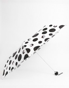Зонт с принтом Lulu Guiness-Белый