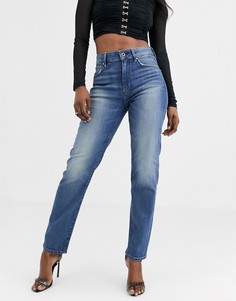 Прямые укороченные джинсы в стиле 90-х с завышенной талией G-Star-Синий