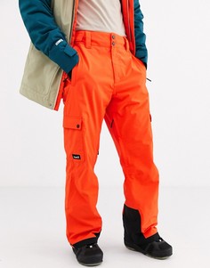 Оранжевые утепленные горнолыжные брюки Planks Good Times-Оранжевый