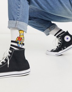 Белые спортивные носки с принтом ASOS DESIGN-Мульти