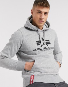 Худи Alpha Industries-Серый