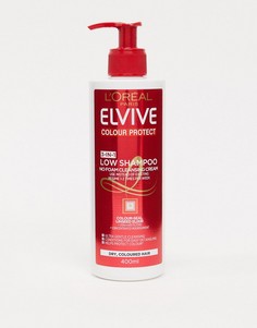 Шампунь для сухих окрашенных волос LOreal Elvive - Colour Protect, 400 мл-Бесцветный