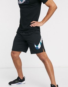 Черные шорты с камуфляжным логотипом-галочкой Nike Training-Черный