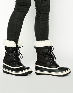 Ботинки с отделкой из искусственного меха Sorel Winter Carnival-Черный