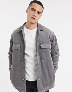 Серая вельветовая куртка Levis-Серый
