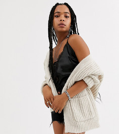 Бежевый кардиган Bershka