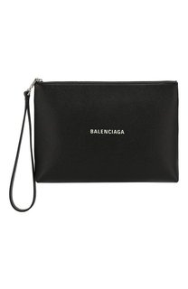 Кожаный клатч Cash Balenciaga