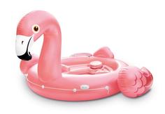 Intex Надувной остров "Фламинго" 422х373х185 см (розовый)