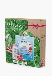 Набор для ухода за лицом Garnier для лица 3 в 1, для всех типов кожи, 100 мл + Тканевая маска для лица Увлажнение+Аква Бомба, для всех типов кожи, 32гр.
