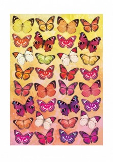 Наклейка декоративная Decoretto Садовые бабочки