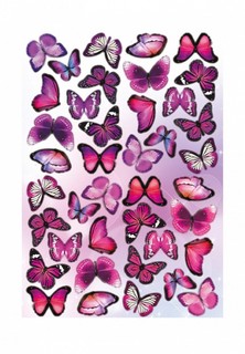 Наклейка декоративная Decoretto Неоновые бабочки