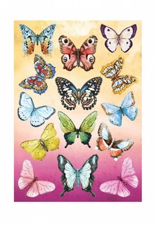 Наклейка декоративная Decoretto Большие дневные бабочки