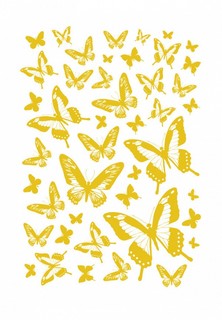 Наклейка декоративная Decoretto Золотые бабочки