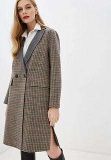 Пальто Whistles CHECK DOUBLE FACED WOOL COAT