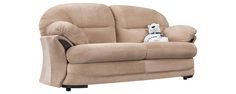 Диван тканевый прямой Ланкастер Genezis бежевый (Флок) Home Me