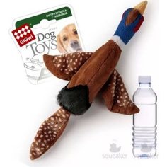 Игрушка GiGwi Dog Toys Squeaker птица с пластиковой бутылкой пищалка для собак (75225)