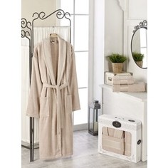 Набор из халата и 2 полотенец Do and Co Gold (10484 песочный)