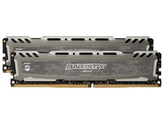 Модуль памяти Crucial Ballistix Sport LT DDR4 UDIMM 2666MHz PC4-21300 CL16 - 8Gb Kit (2x4Gb) BLS2K4G4D26BFSB