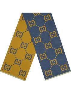 Gucci жаккардовый шарф с логотипом GG