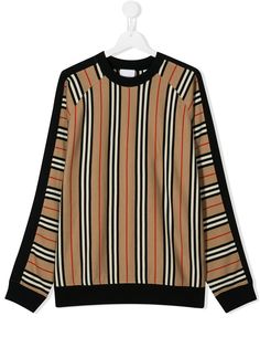 Burberry Kids рубашка в полоску Icon Stripe