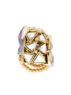 Camila Klein наборное кольцо с треугольным декором