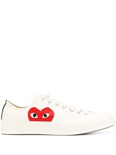 Comme Des Garçons Play x Converse кеды со шнуровкой и принтом-логотипом