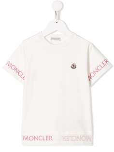 Moncler Enfant футболка с логотипом