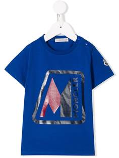 Moncler Enfant футболка с логотипом