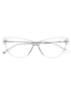 McQ Alexander McQueen очки в прозрачной оправе кошачий глаз