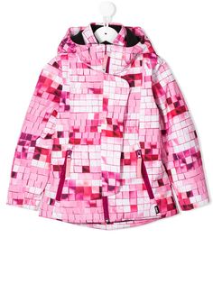 Molo Kids непромокаемая куртка с принтом Square
