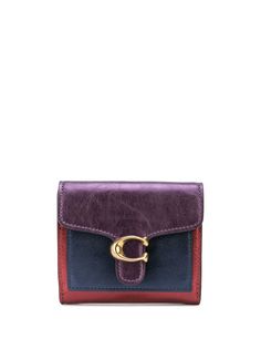 Coach кошелек с металлическим логотипом