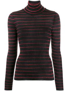 8pm полосатый свитер с высоким воротником