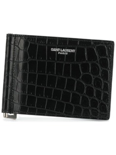 Saint Laurent кошелек с отделением для карт с логотипом