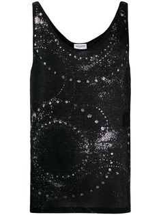 Saint Laurent топ без рукавов
