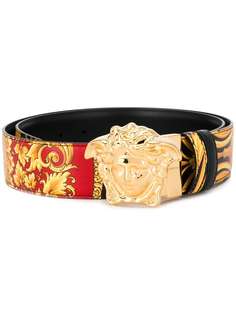 Versace ремень с принтом Baroque и пряжкой Medusa