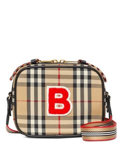 Burberry Kids каркасная сумка ECONYL® в клетку Vintage Check