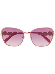 Emilio Pucci декорированные солнцезащитные очки в квадратной оправе