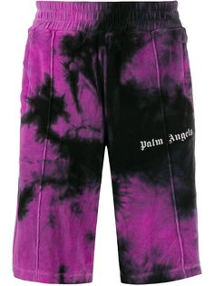 Palm Angels спортивные шорты с принтом тай-дай
