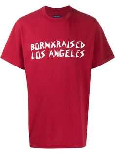 BornxRaised футболка с круглым вырезом и логотипом