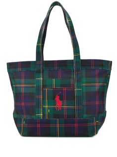 Polo Ralph Lauren сумка-тоут в шотландскую клетку