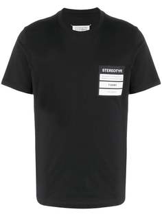 Maison Margiela футболка Stereotype с нашивкой