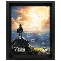 Сувенир Pyramid 3D постер The Legend Of Zelda: Sunset